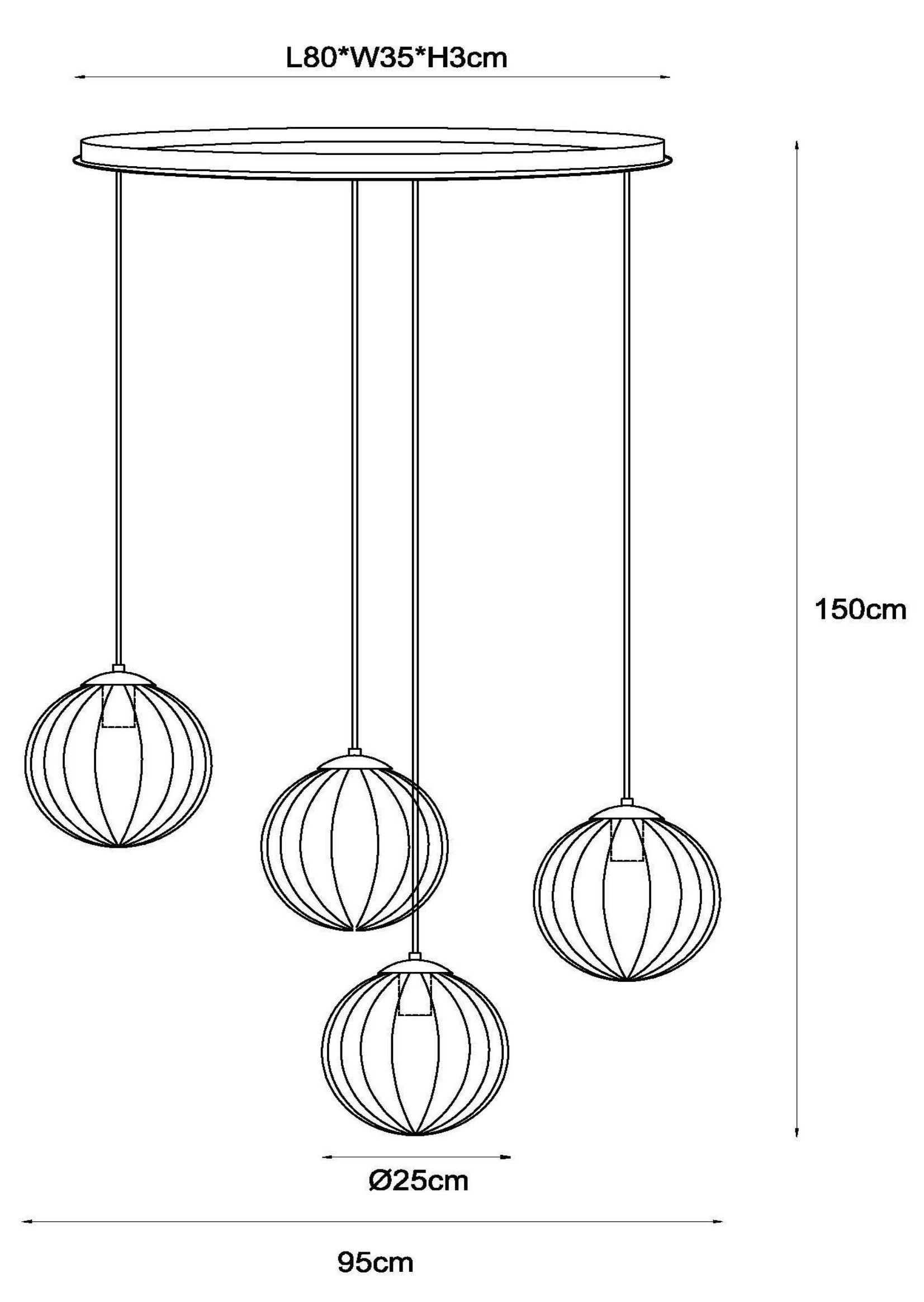 Hanglamp Monsaraz B95 x D50 cm