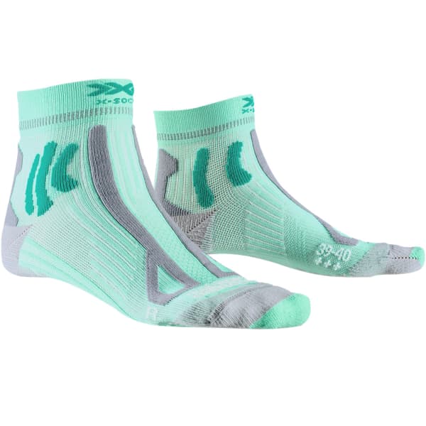 Chaussette running X-SOCKS TRAIL RUN ENERGY 4.0 WMN AUDREY GREEN/PEARL GREY