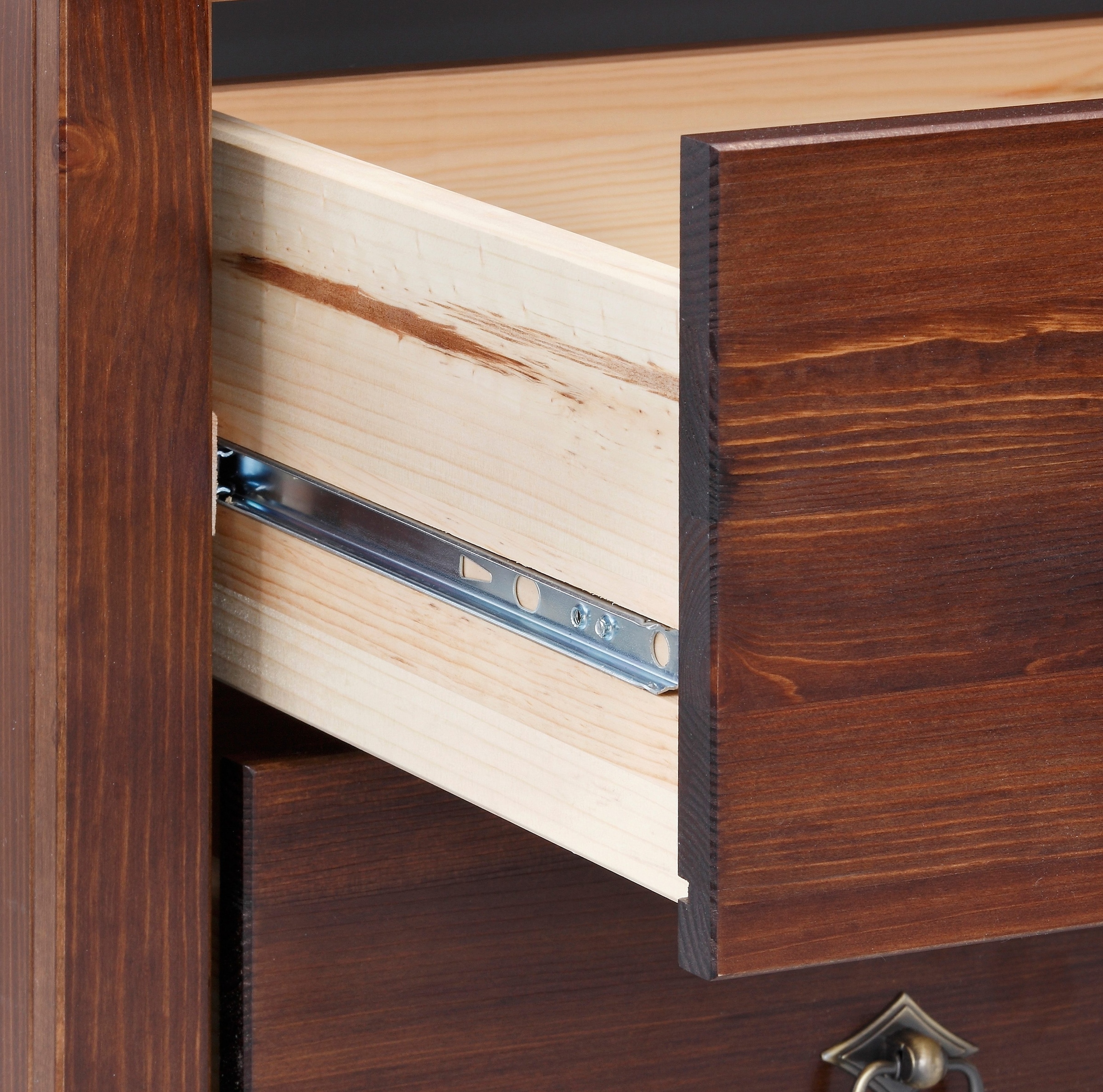 Home affaire Highboard »Gotland« Vitrine, Breite 101 cm, Türen mit Glaseinsätzen, aus massiver Kiefer