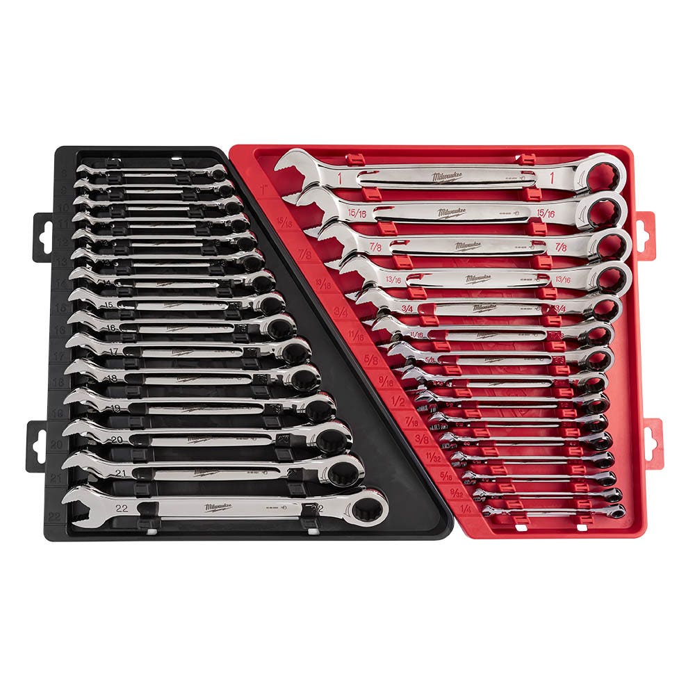 MILWAUKEE 15pc Imperial Ratcheting Wrench Combination Set 48229416