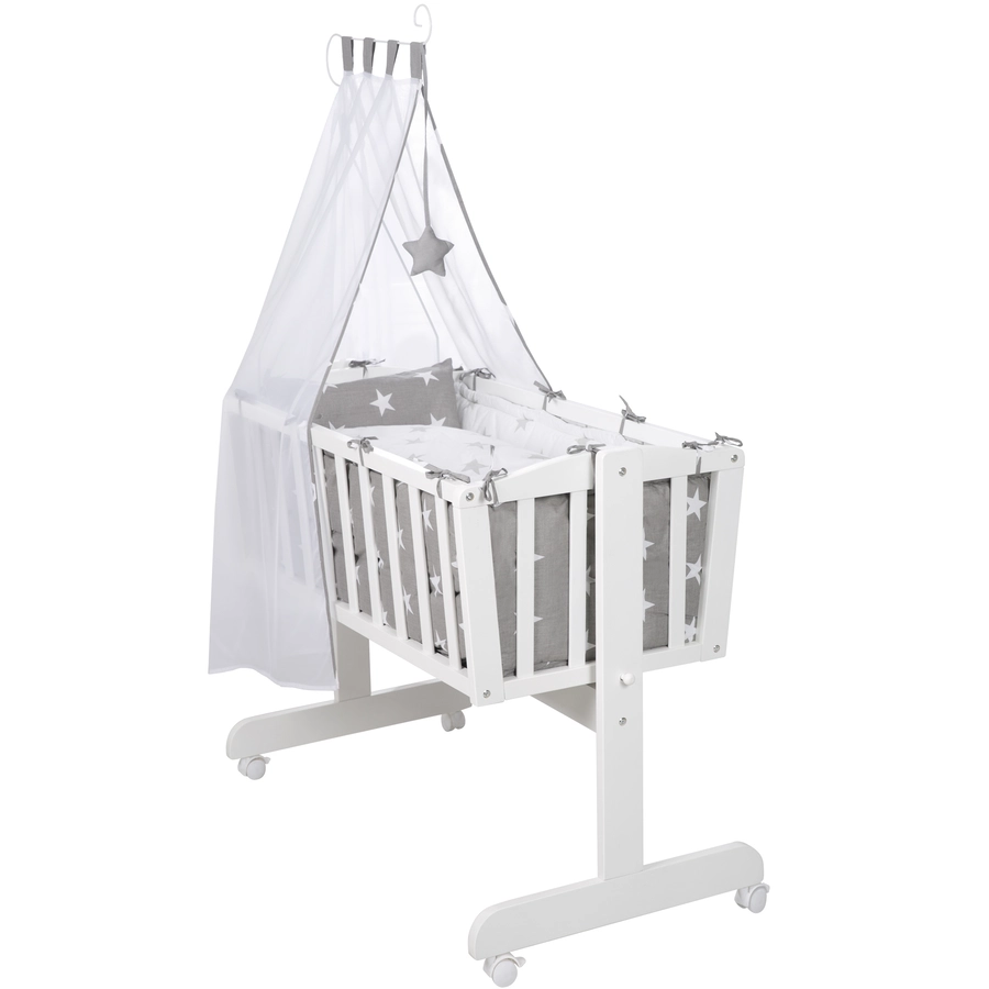 roba Komplettwiegenset weiß Little Stars