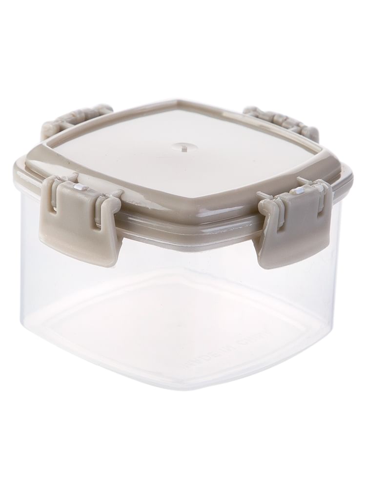 Yulu - Set van 4: Mini plastic voedselcontainer / knijpfles (verschillende ontwerpen)