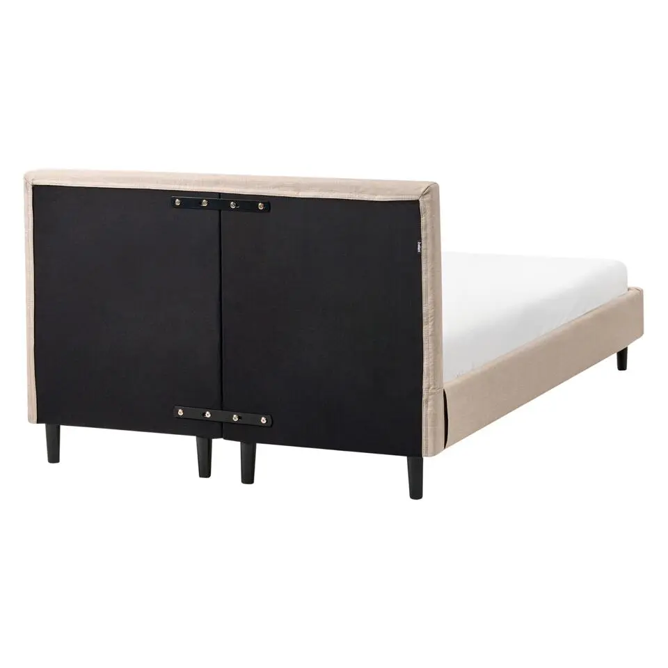FITOU - Tweepersoonsbed - Beige - 120 x 200 cm - Polyester