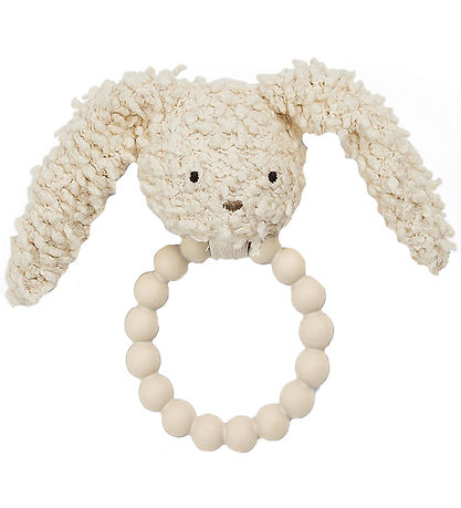 Smallstuff Båderangle - Kanin - Silikone - Off White Boucl?