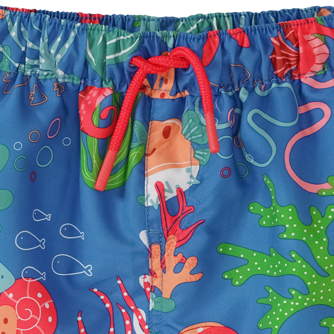 Famy Baby Badeshorts mit Meerestieren blau / bunt