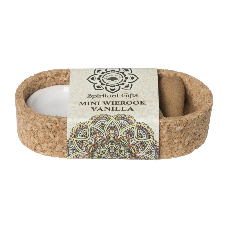 Wierook set - vanille -kegels met schaaltje