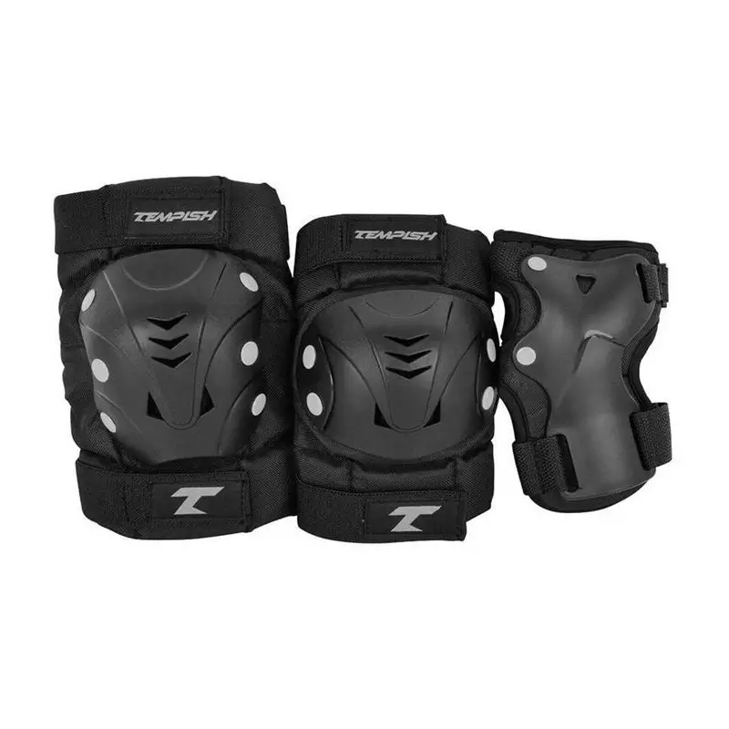Set de protection complet TEMPISH Taky Skate Pads 3-Pack Noir/Gris