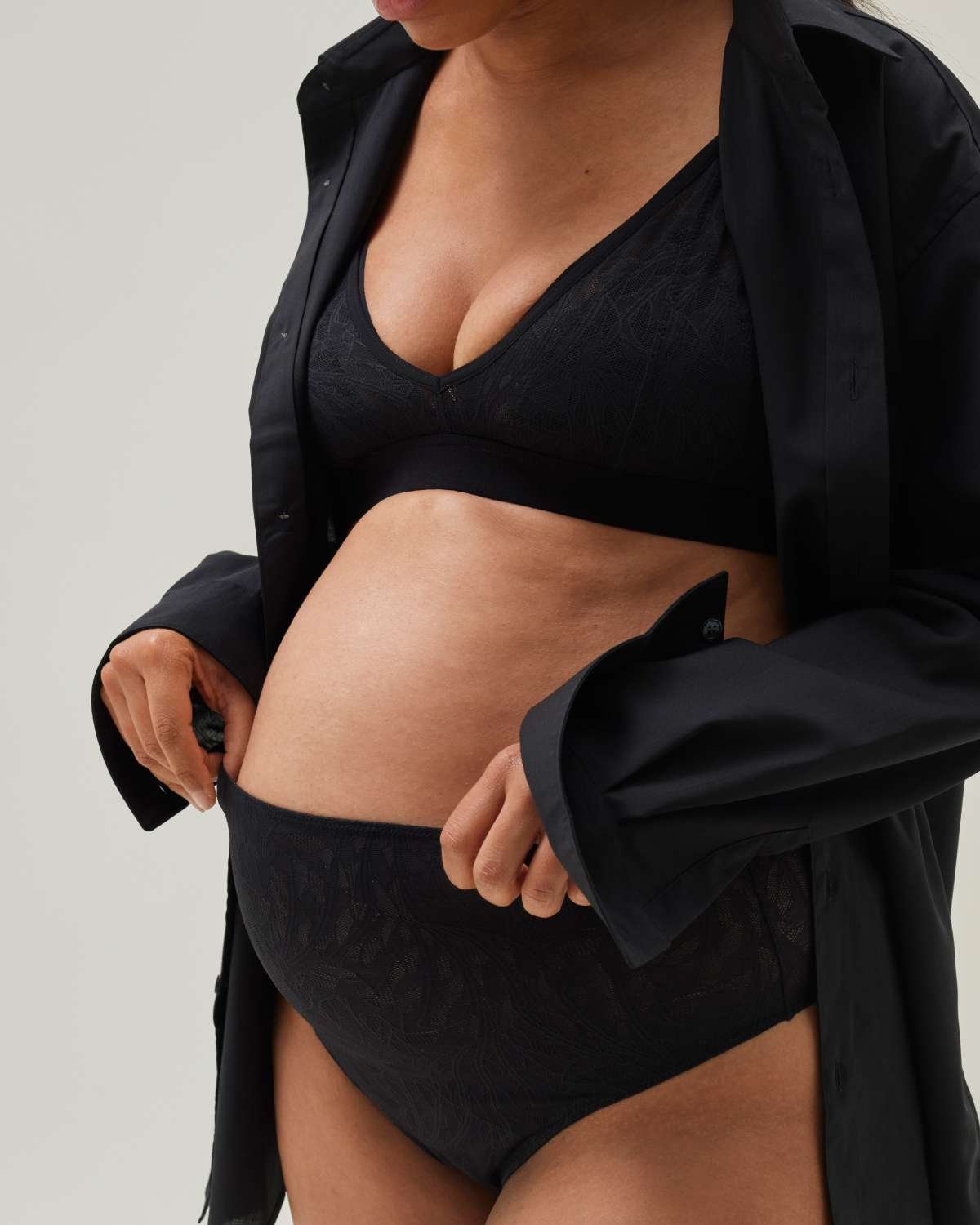 Amme BH Bralett m/ blonder – Lett+ Støtte | Lace Nursing Bra