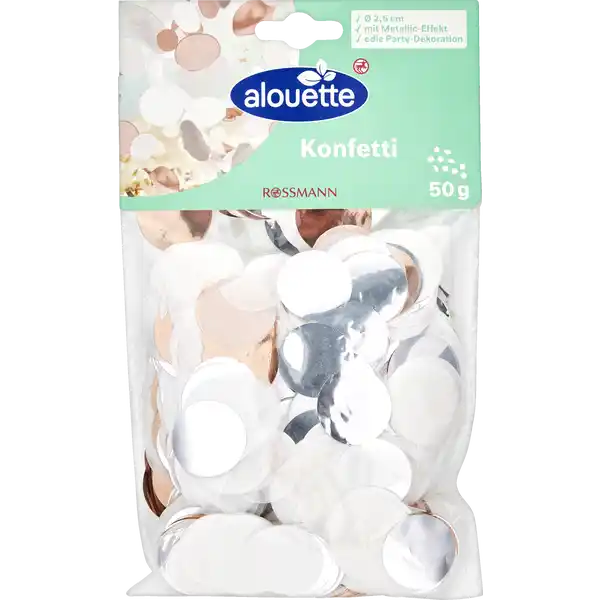 Konfetti, farblich sortiert