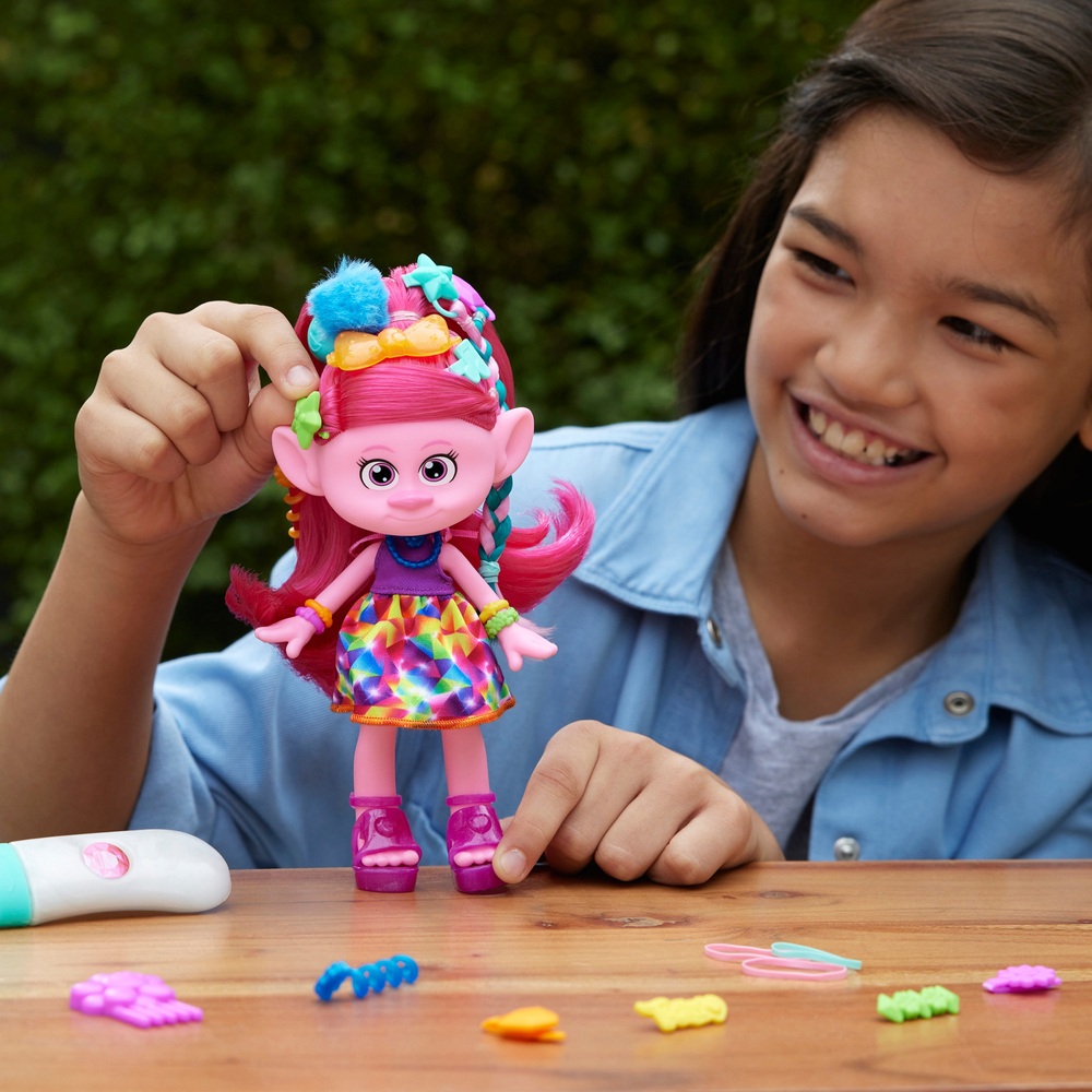 Trolls 3 Band Together Hair-Tastic Queen Poppy Modepuppe