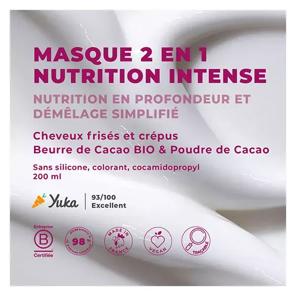 Máscara Capilar Energie Fruit 2 em 1 Nutri Intense com Manteiga de Cacau 300ml