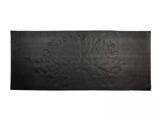 Tapis d'entrée en fibre pressée marron 50x120