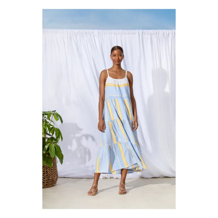 Lemlem Robe Cascade Jemari | Bleu