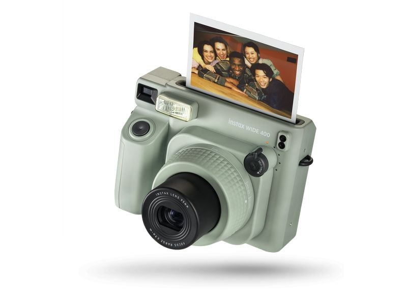 Fujifilm Fotokamera Instax Wide 400 Grün Analoge Grossformat-Sofortbildkamera, mit der Sie alles entdecken können, was breit ist