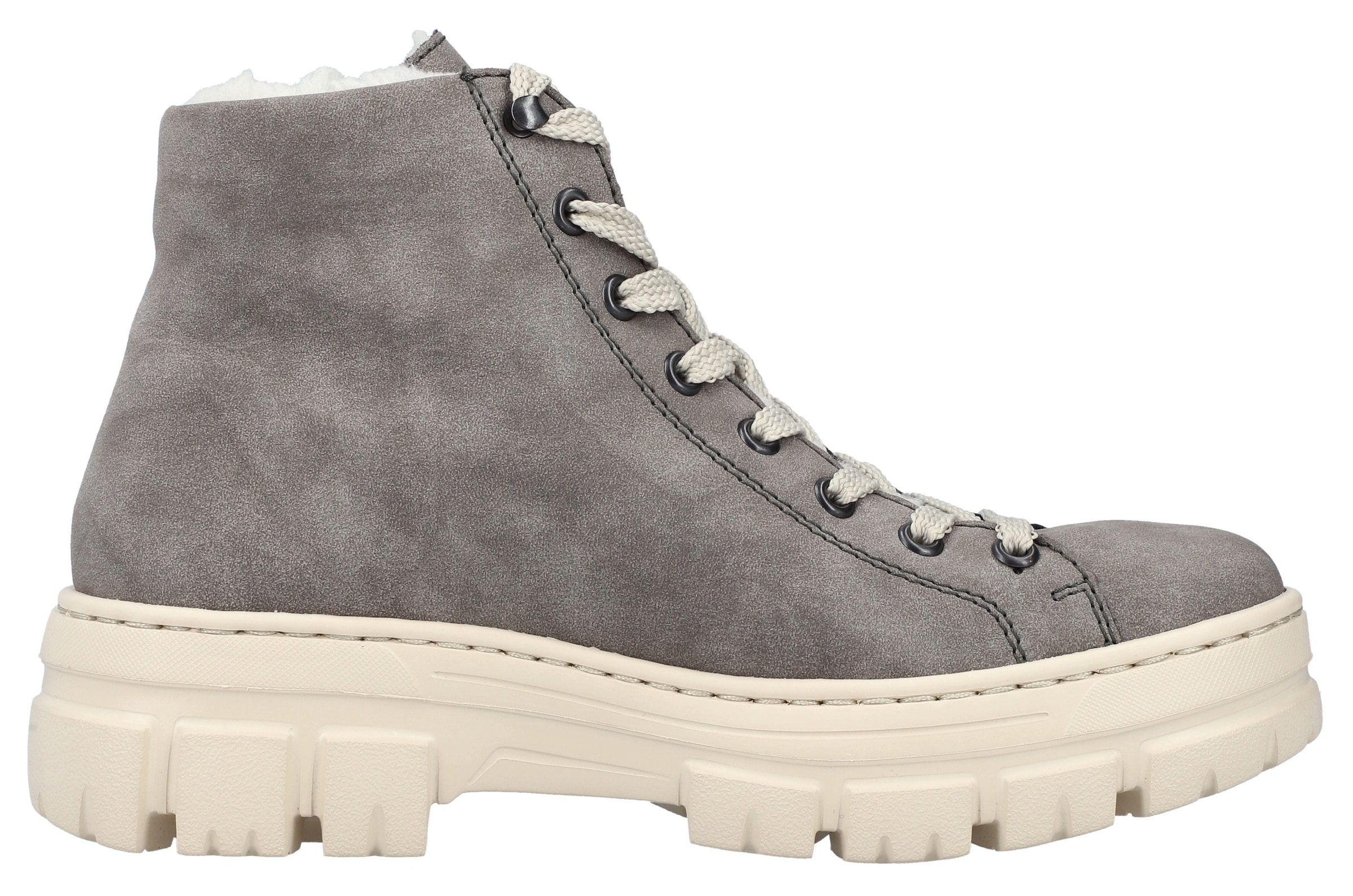 Rieker Winterboots  Plateauboots, Schnürboots mit Reissverschluss an der Aussenseite