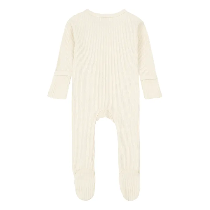 The Simple Folk Pyjama Coton Bio Côtelé | Ecru