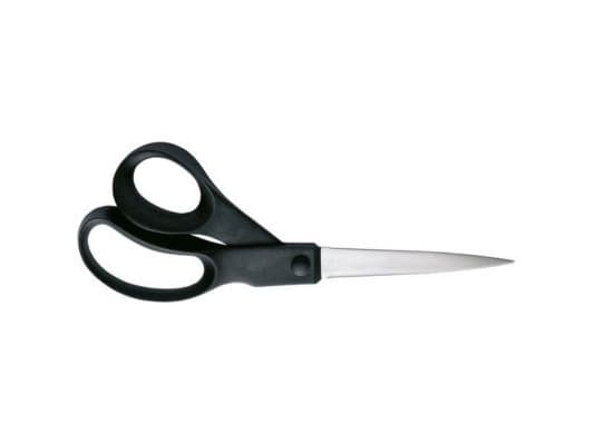 Fiskars 1023817, Voksen, Rett kutt, Single/enkelt, Sort, Rustfritt stål, Rustfritt stål, Universell