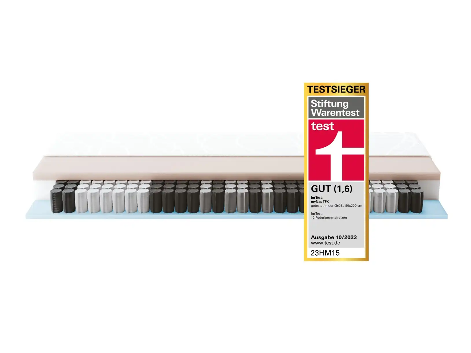 SCHLARAFFIA Taschenfederkernmatratze myNap TFK