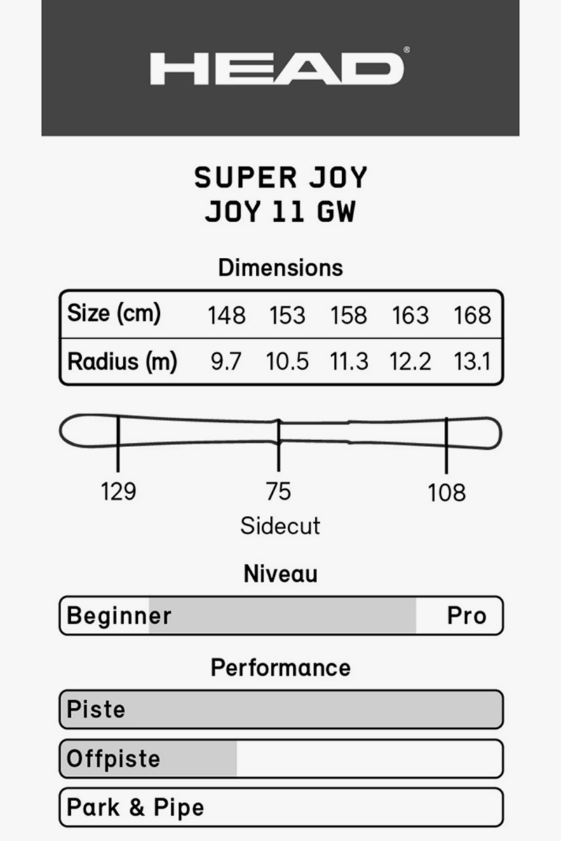 HEAD Super Joy Damen Ski Set 2223