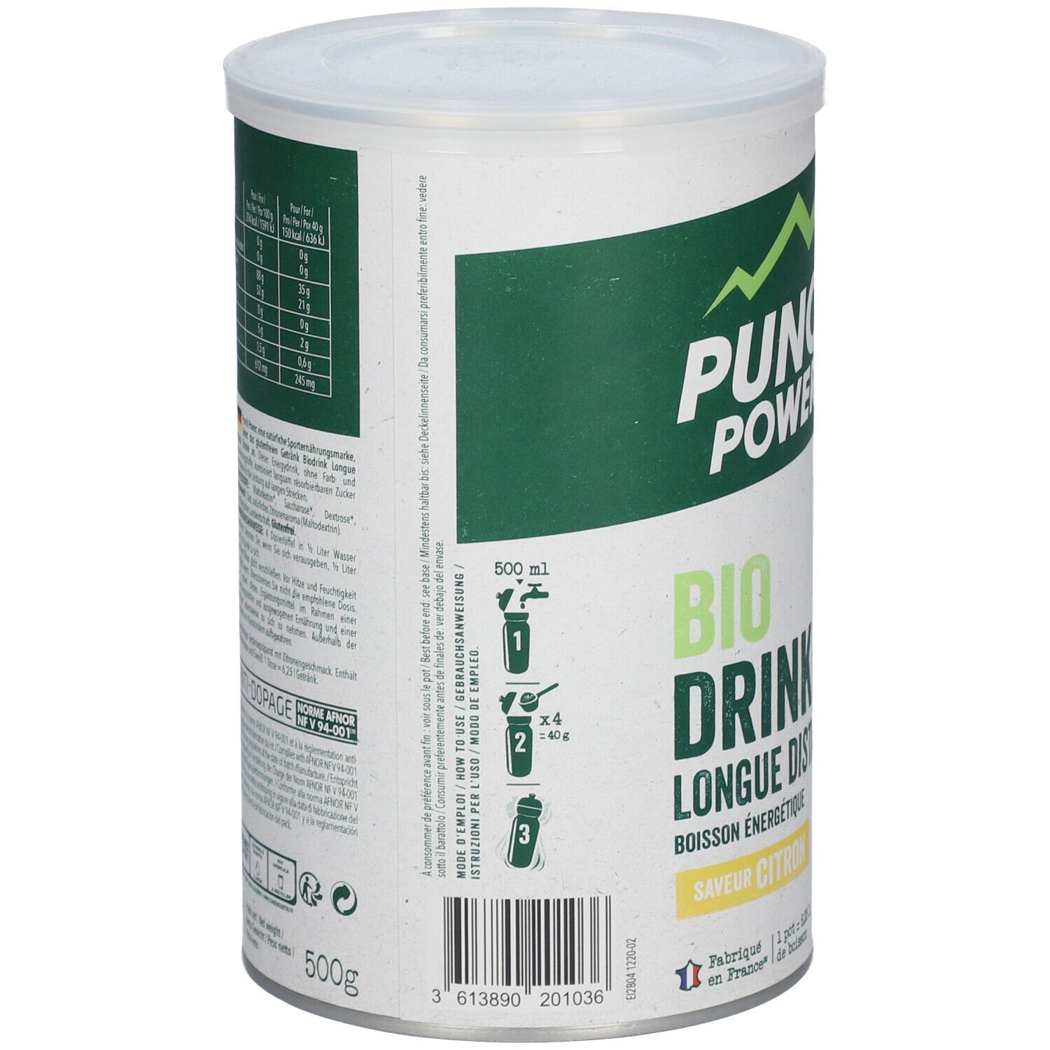 PUNCH POWER Biodrink Long Distance Zitrone Bio