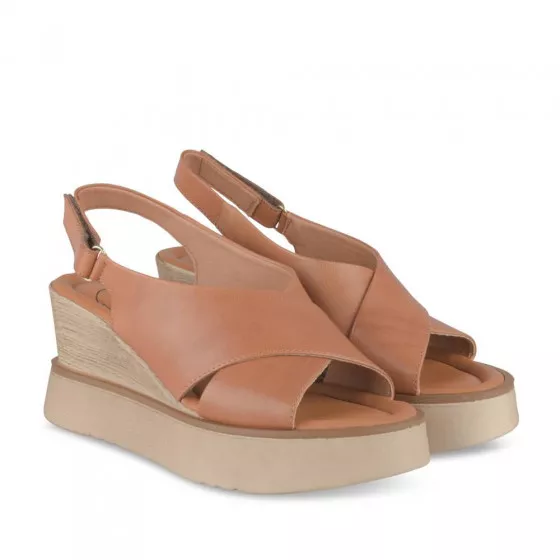 Sandales COGNAC MEGIS CASUAL