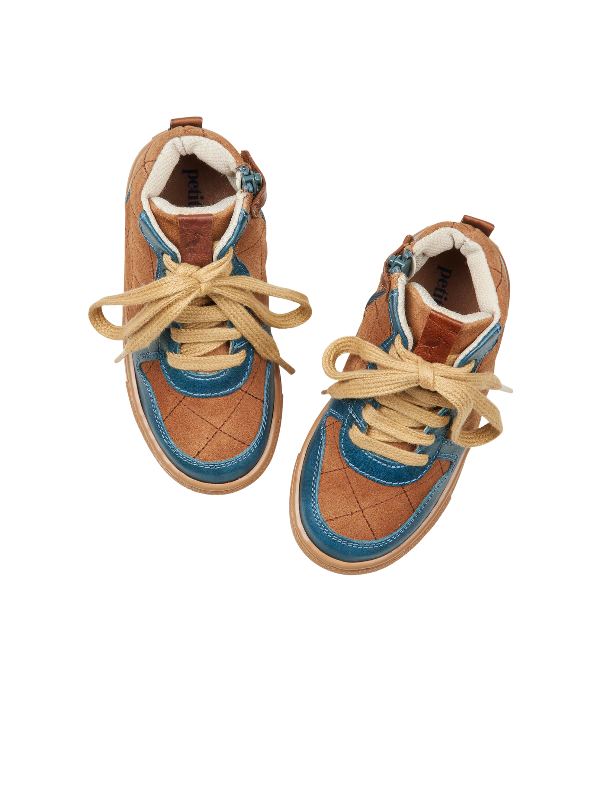 Quilted sneaker - Petroleum Blue