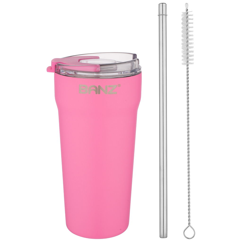 BanzBanz   Reisebecher mit Putzutensilien wildflower pink