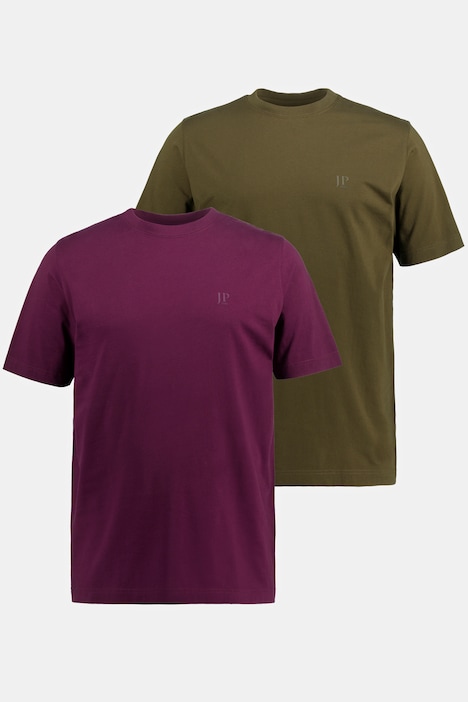 JP 1880 T-Shirts, Basic, 2er-Pack, Rundhals, bis 8XL
