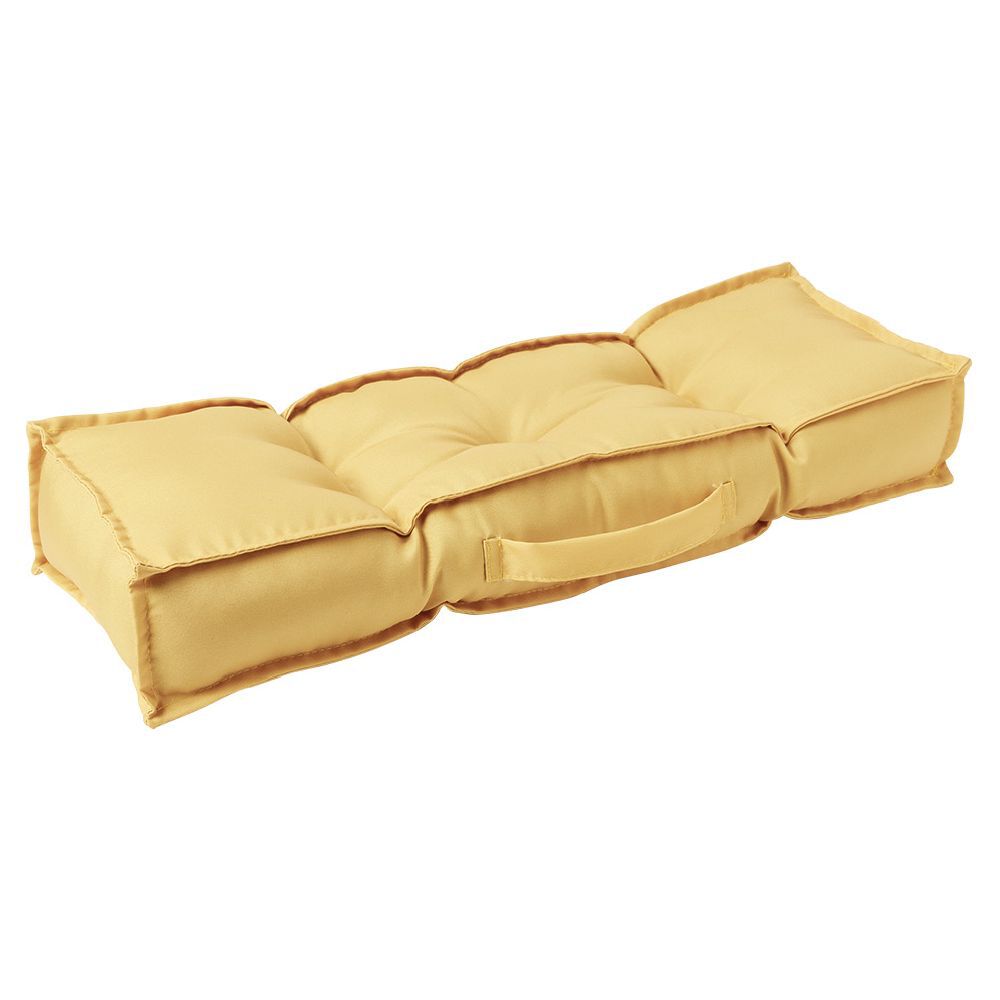 Coussin de sol uni jaune ou gris 58x20 cm