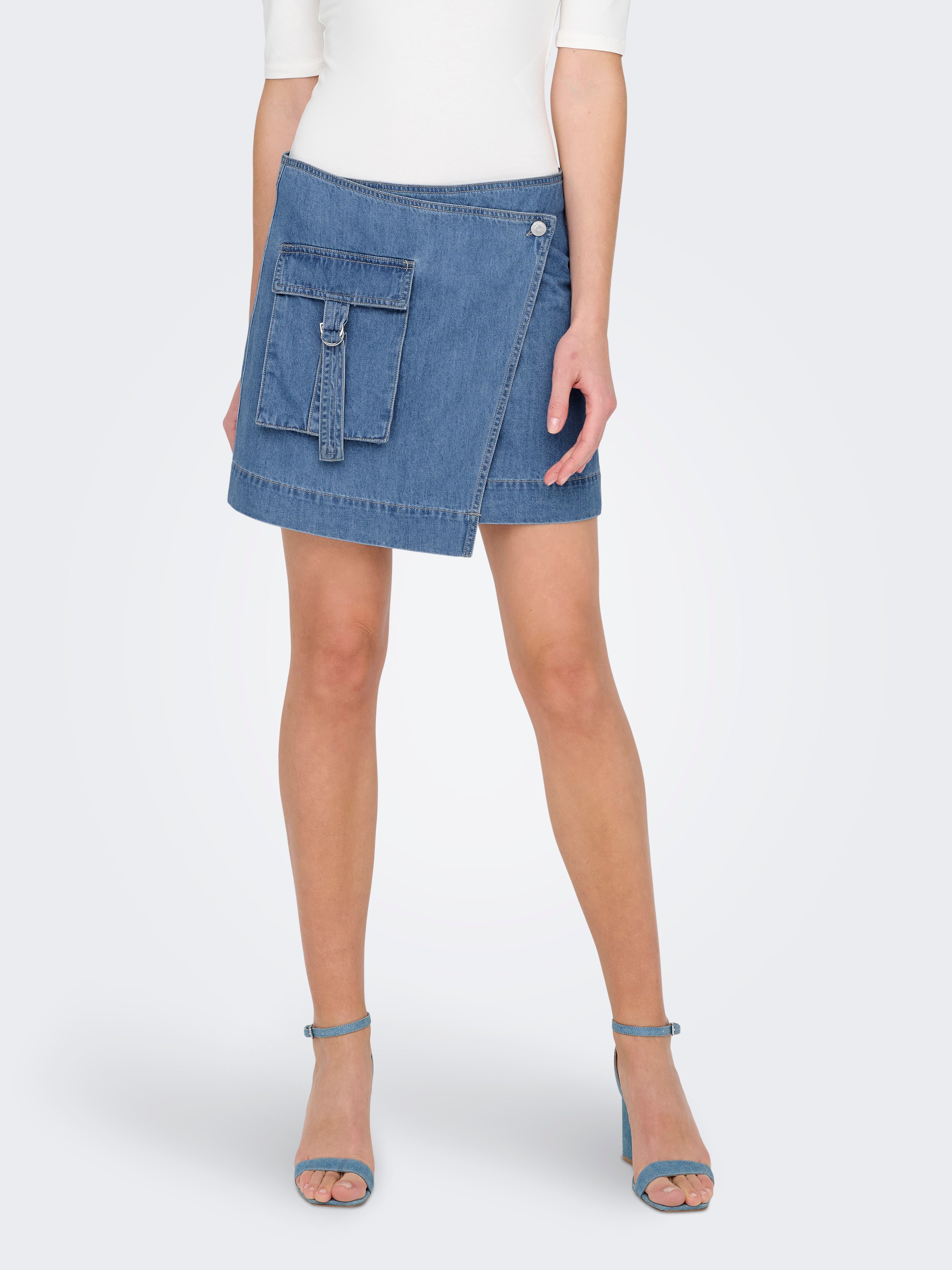 ONLIDAHO Jeansrock Medium Blue Denim