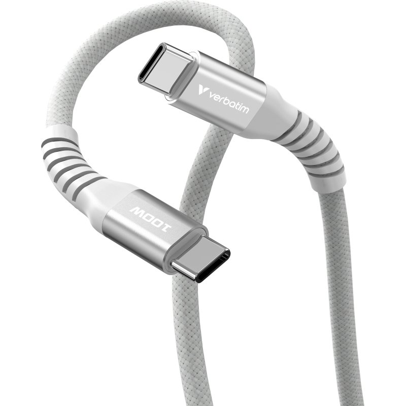 Verbatim 31854 câble USB USB 2.0 1,2 m USB C 0,48 Gbit/s 100 W Gris