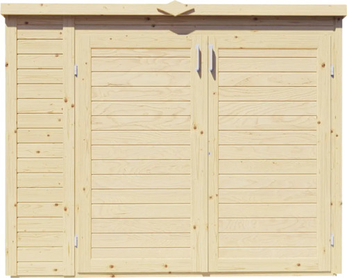 Tuinhuis/fietsenstalling/vuilnisbak Bertilo Multi-Box 3 200x82x163 cm naturel