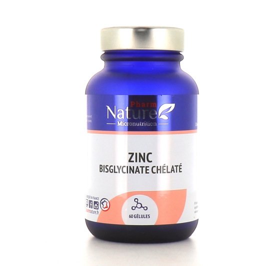 Pharm Nature Zinc bisglycinate chélaté - Peau, cheveux et ongles