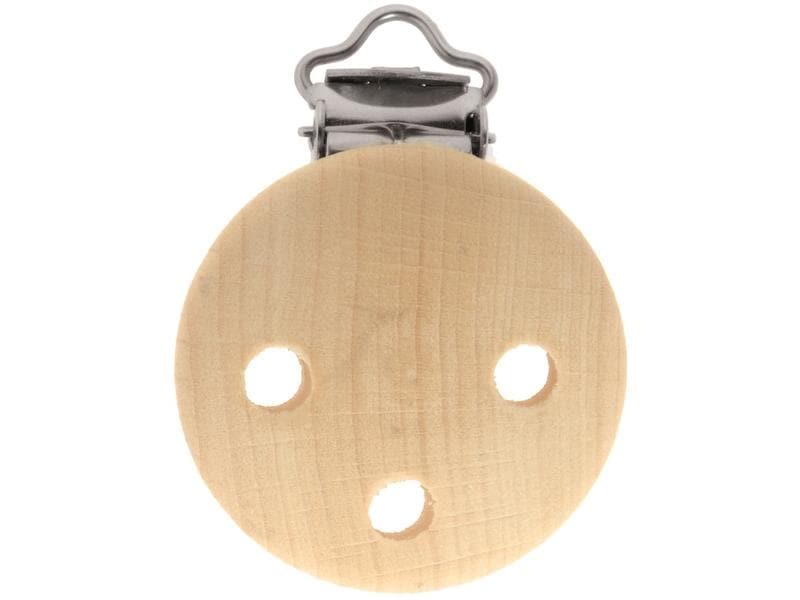 Glorex Nuggikette Glorex Holz, 35 mm, 1 Stk, Natur Befestigungsclip