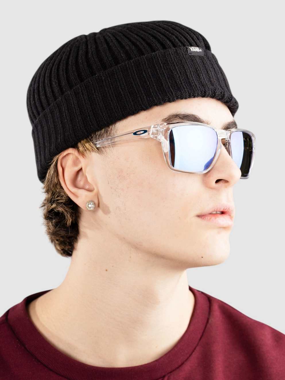 Oakley Sylas Polished Clear Sunglasses prizm sapphire