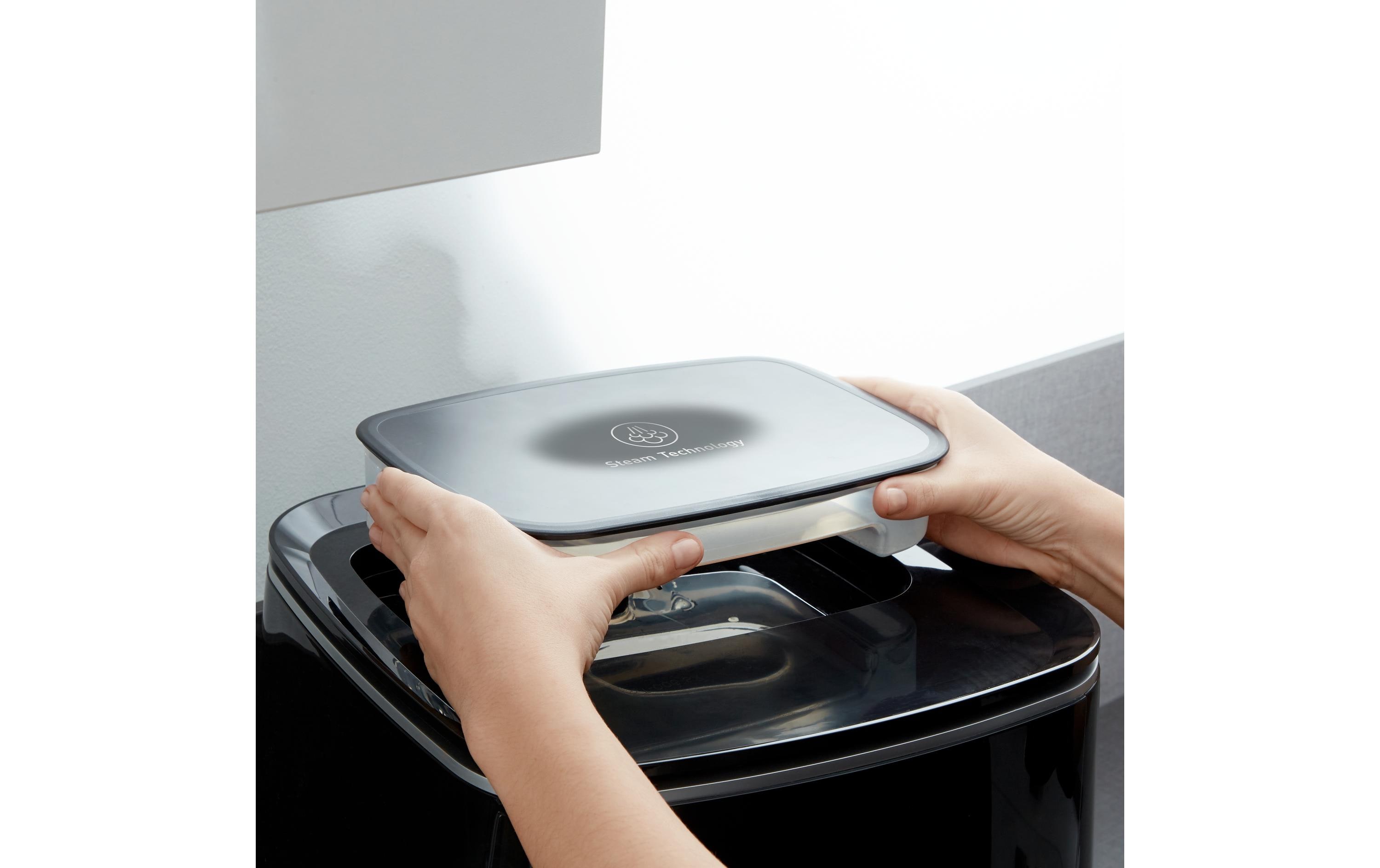 Heissluft-Fritteuse Easy Fry Grill & Steam 3 in 1, Schwarz<br>Heissluftfritteuse mit Grill und Dampfgarer Funktion