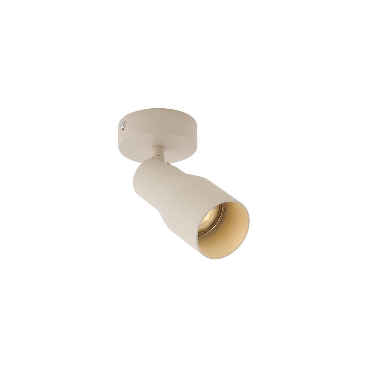 Moderne plafondspot beige GU10 50mm rond - Stanley