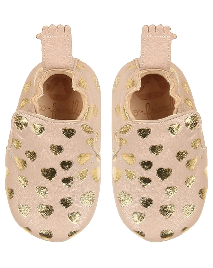 Krabbelschuhe BLUBLU LOVELY in altrosa