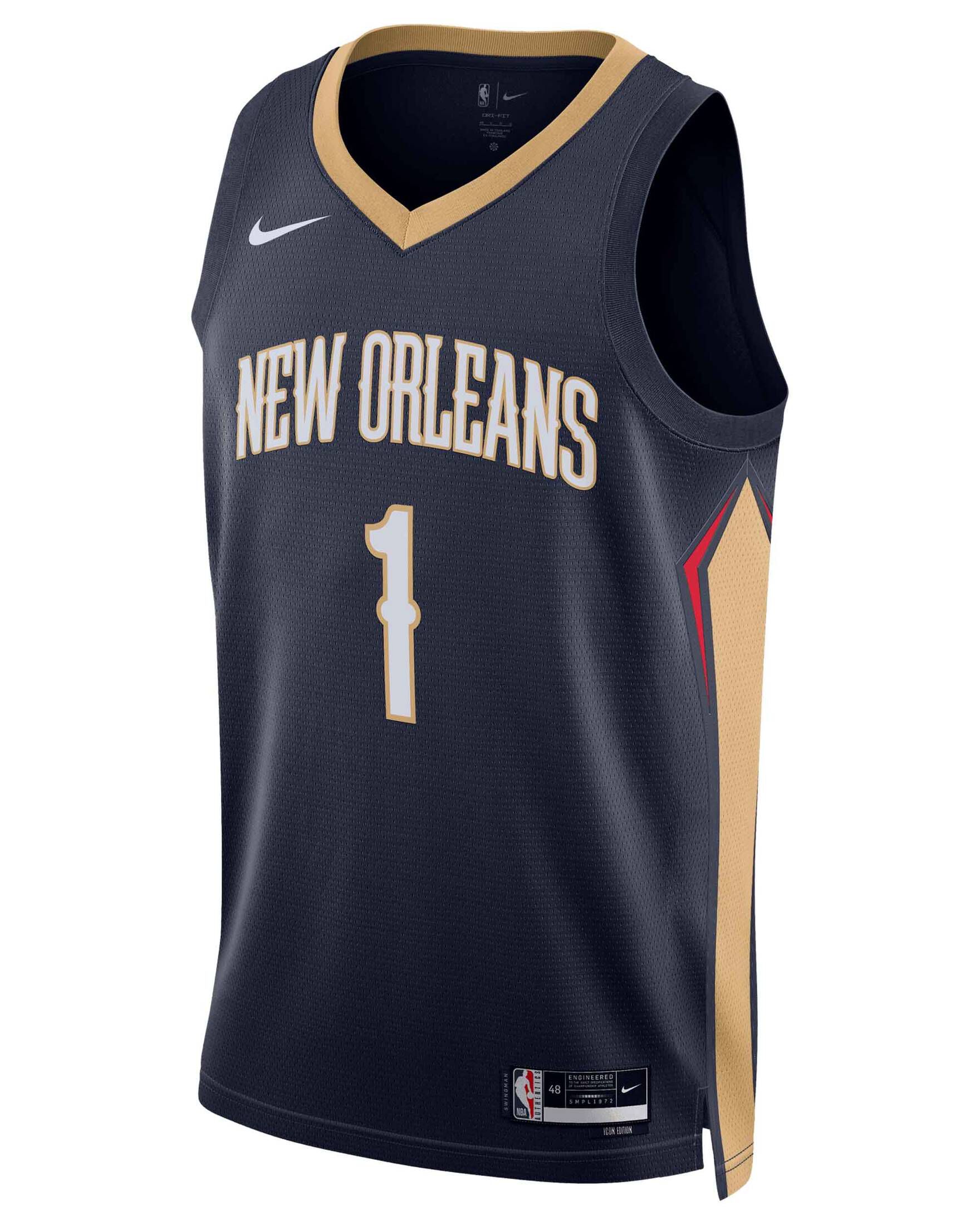Nike| Herren Basketballtrikot NBA ZION WILLIAMSON NEW ORLEANS PELICANS ICON EDITION
