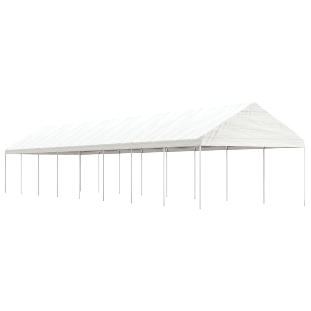 Belvédère avec toit blanc 17,84x4,08x3,22 m polyéthylène