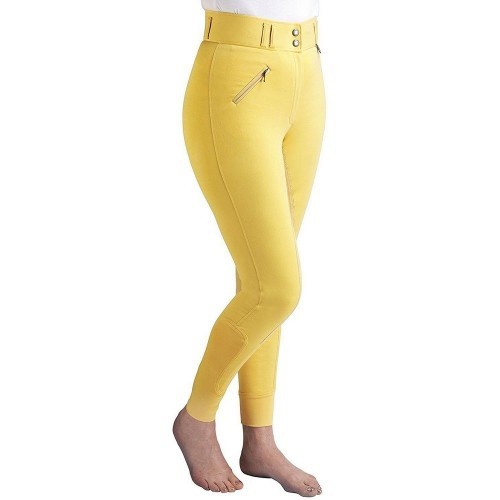 Calças de montaria femininas Hartpury, amarelo canário