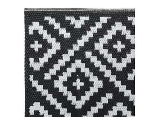 VIDAXL - Couverture pique nique Tapis d'extérieur blanc et noir 120x180 cm pp