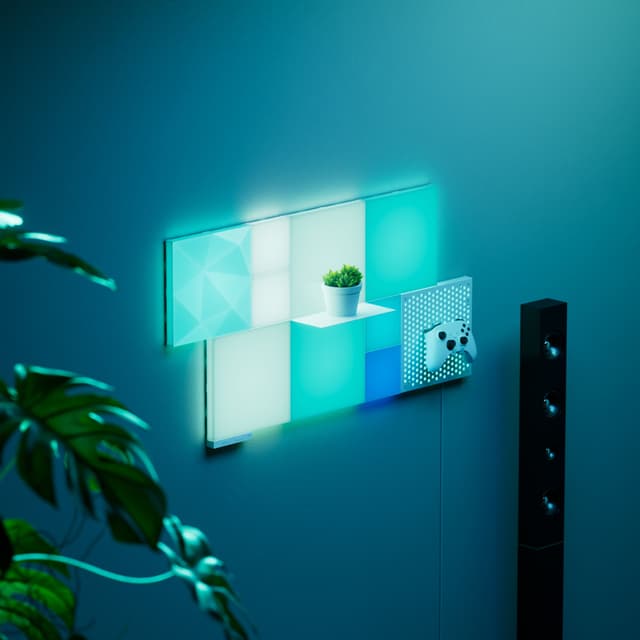 Nanoleaf Blocks struktureret kvadratisk tilføjelsessæt N8100E00-2TBS (2-pak)