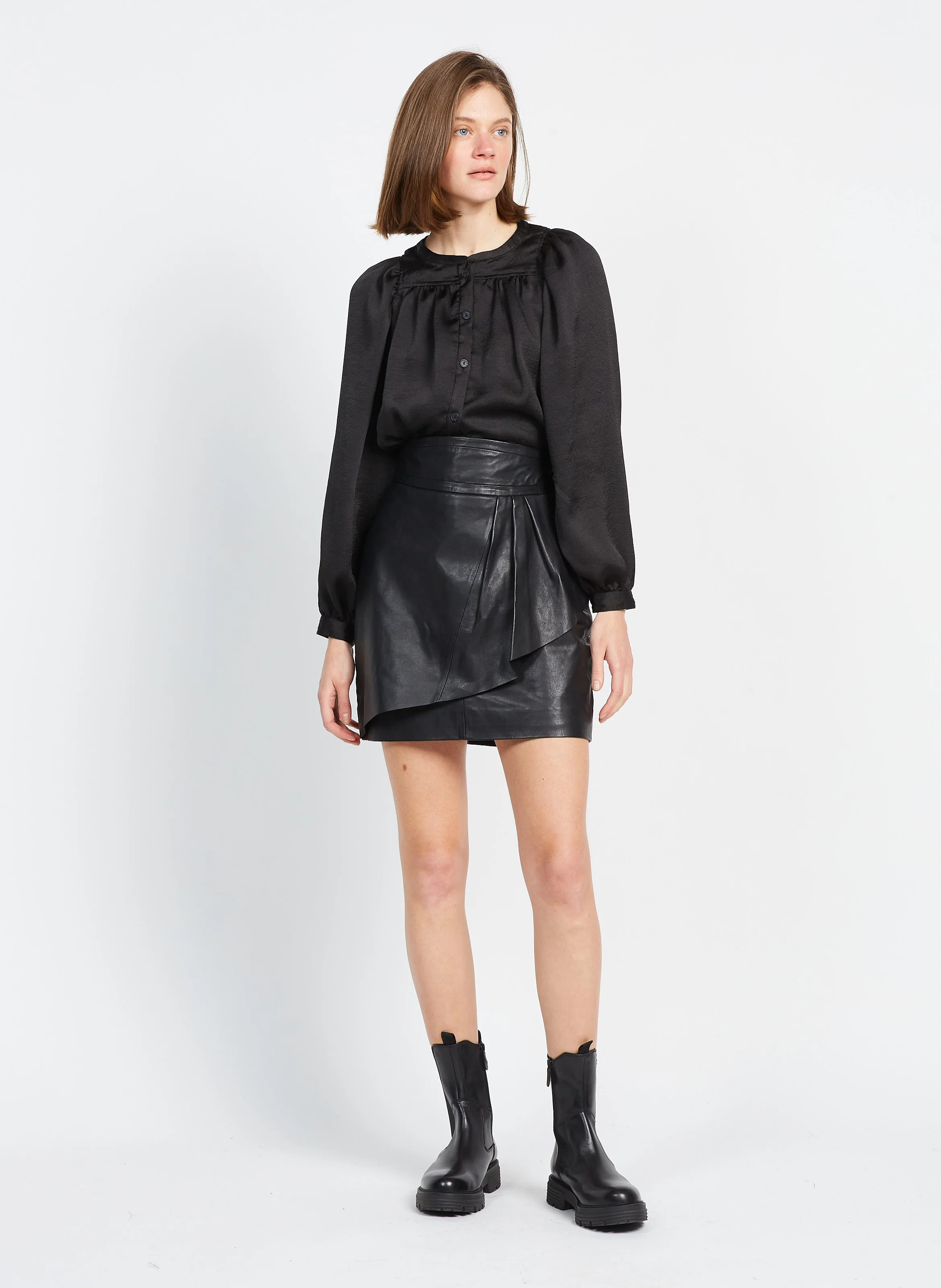 ANTONELLE - Bottines Chelsea en cuir| Noir