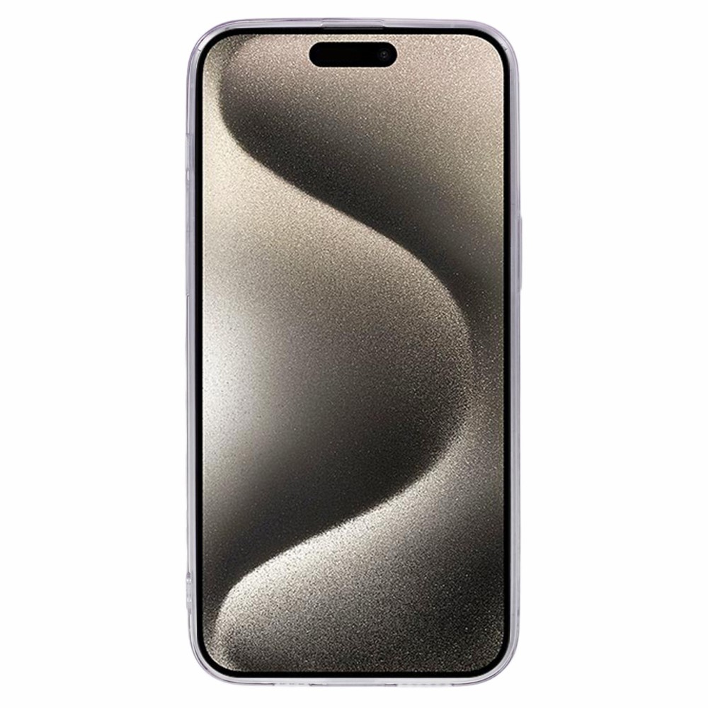 iPhone 16 Pro Hybrid Hardcase Schutzhülle im Glitzer Design Schmetterling - Schwarz / Transparent