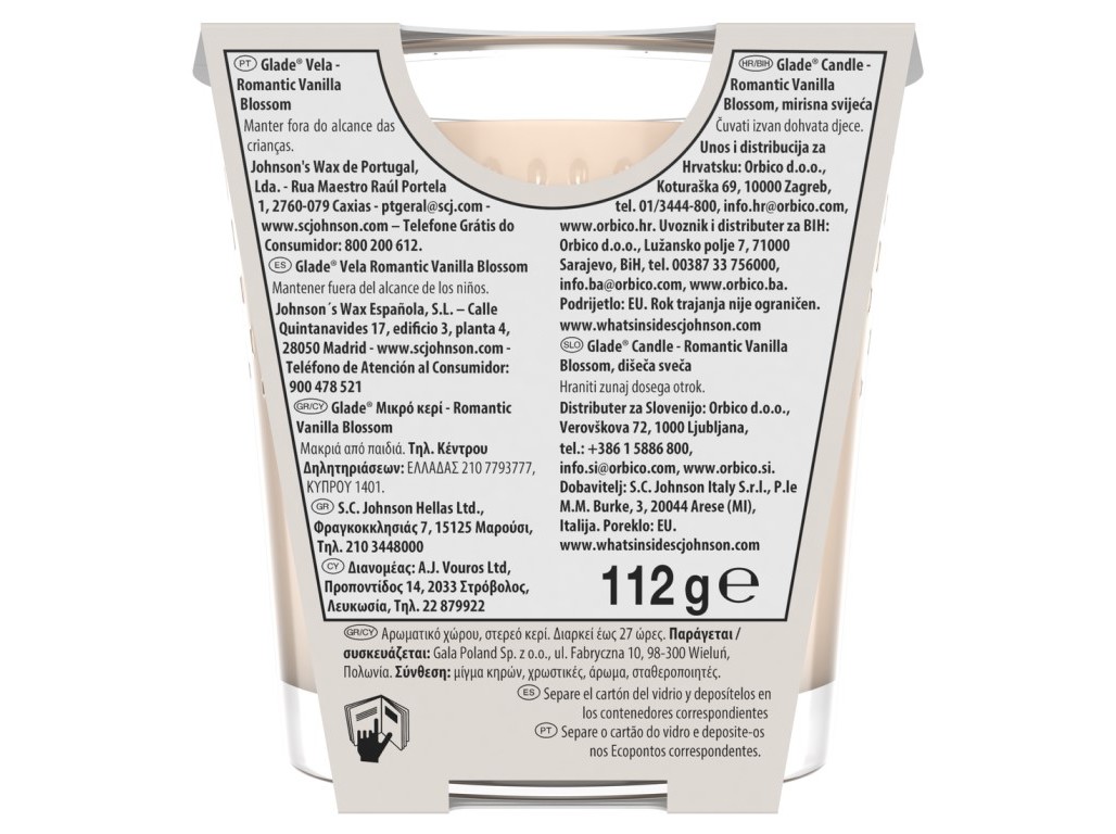 VELA GLADE VANILLA 112G