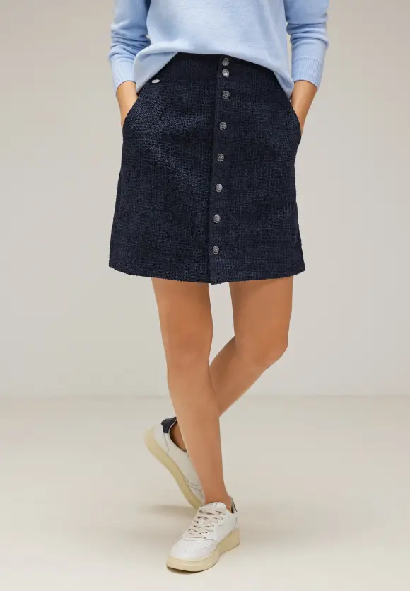 Bouclé Mini Rock - deep blue