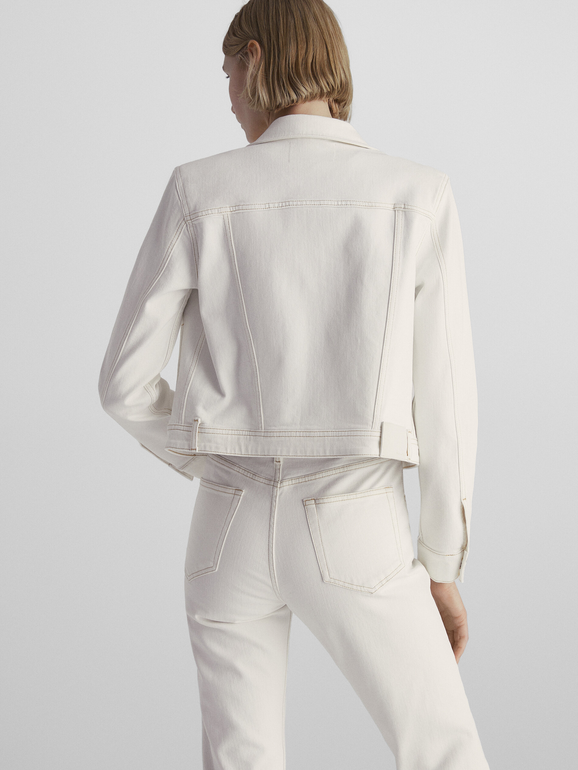 Jaqueta jeans com costuras - RAW