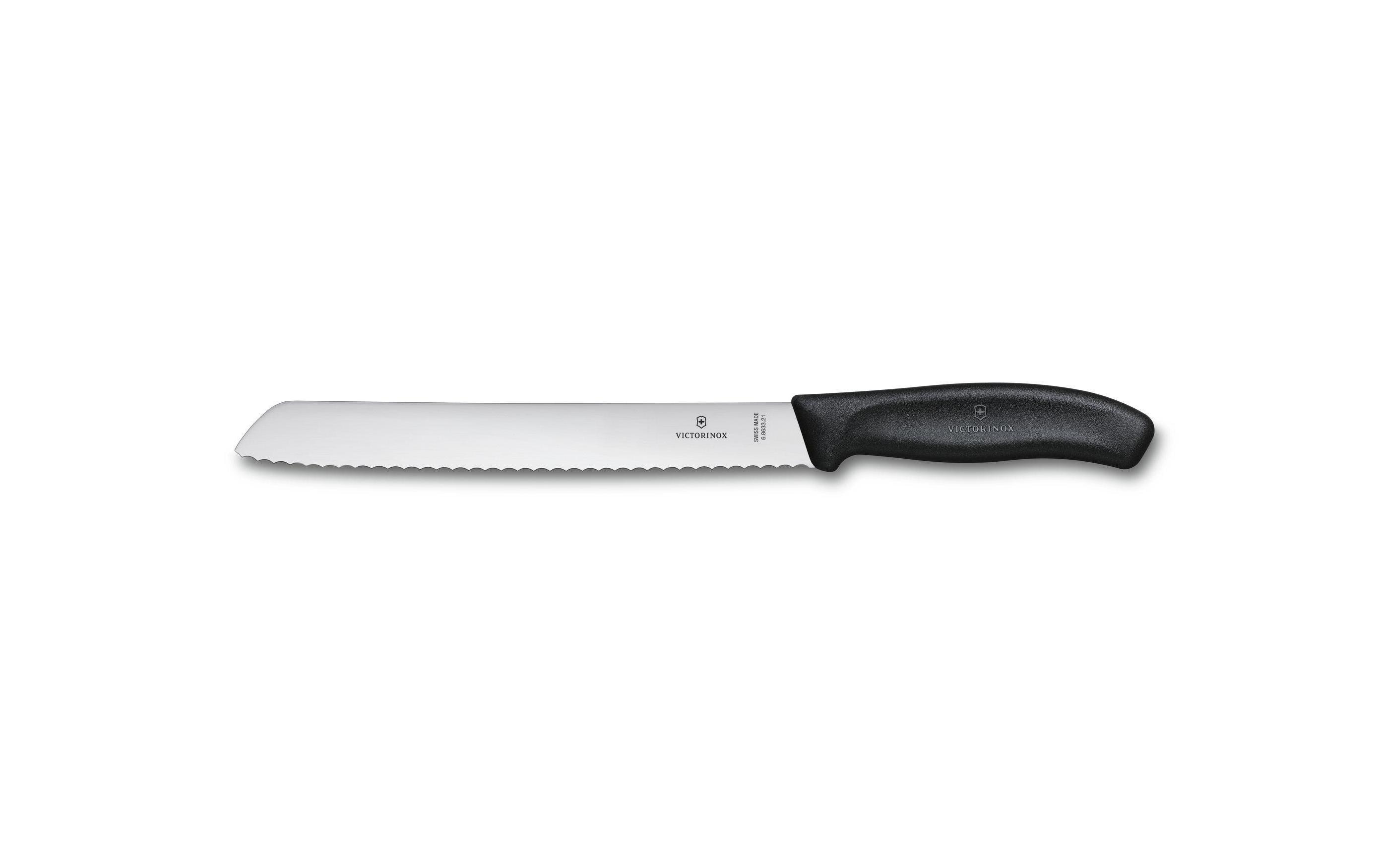 Brotmesser Swiss Classic Silber/SchwarzHaushaltsmesser