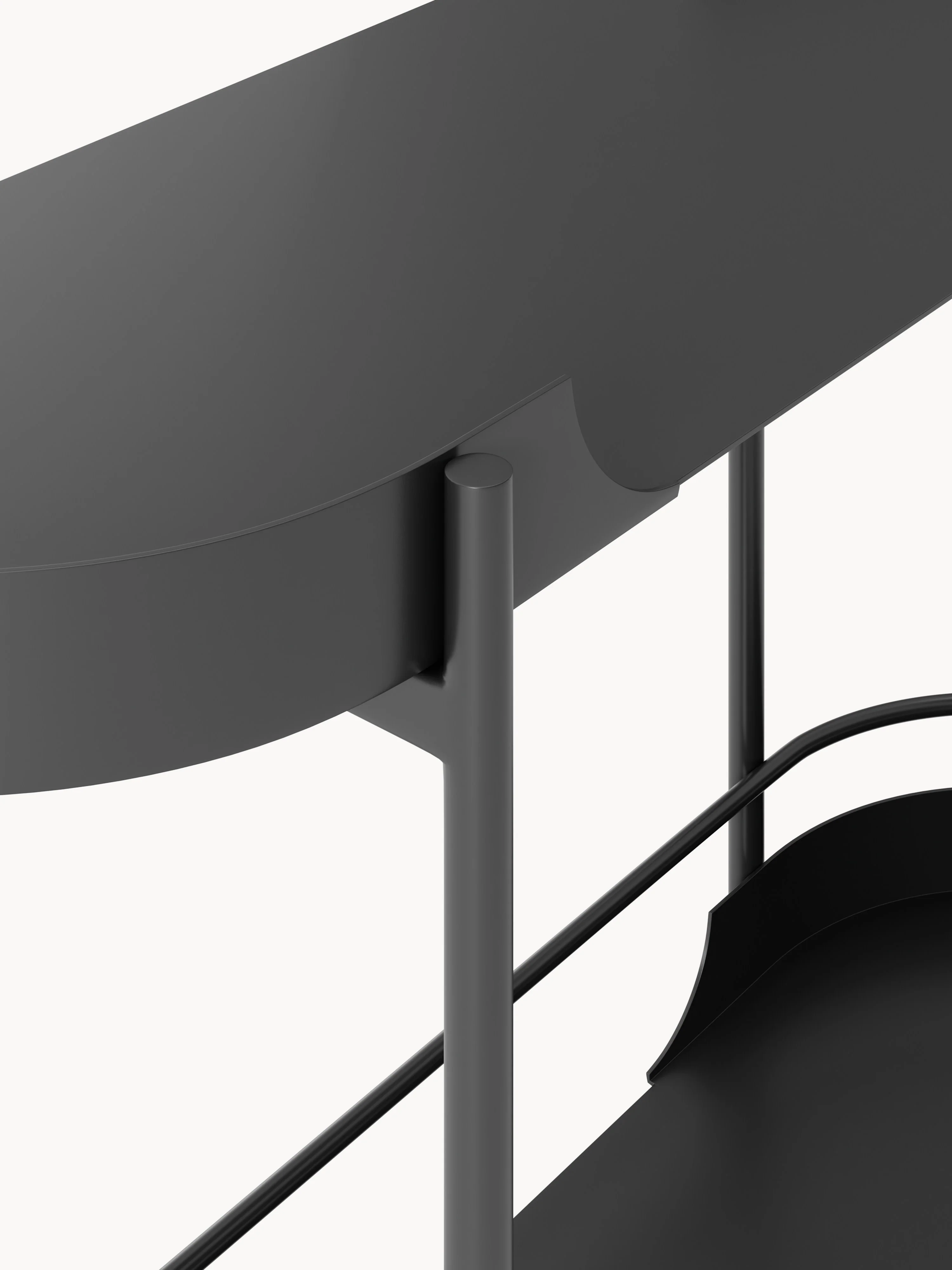 Metalen barcart Taru
